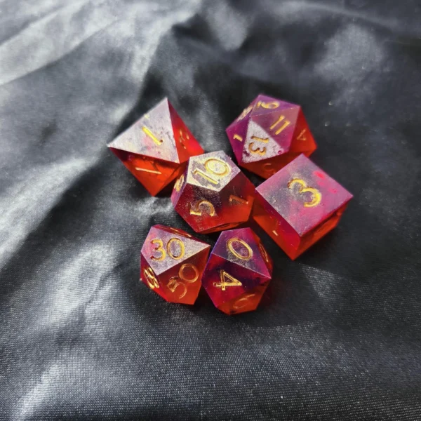Blood Red Dice Set