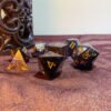 Black & Gold Dice Set