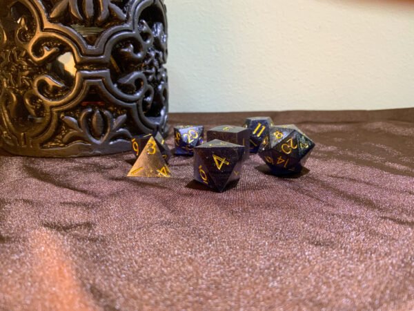 Black & Gold Dice Set