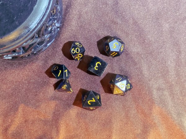 Black & Gold Dice Set