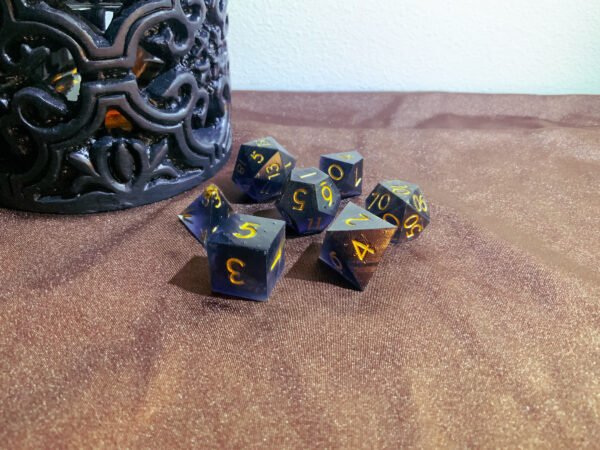 Black & Gold Dice Set