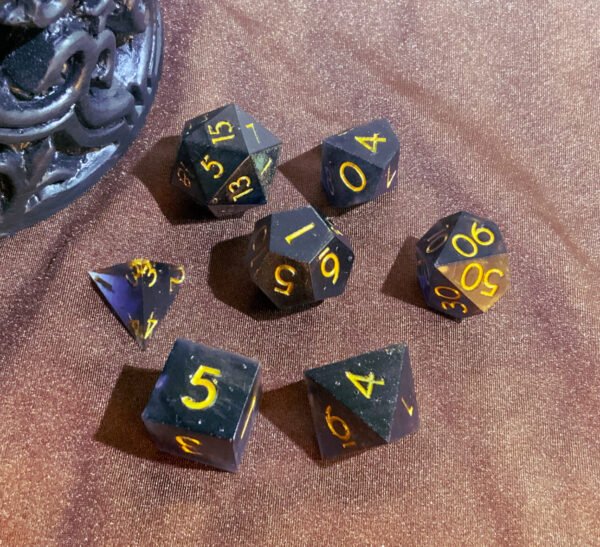 Black & Gold Dice Set