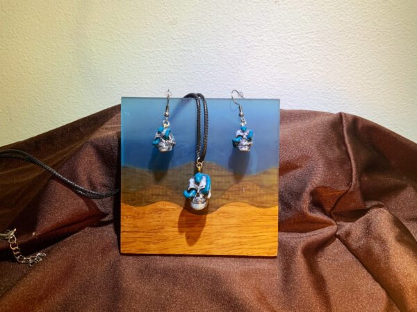 Skull Necklace & Earring Set