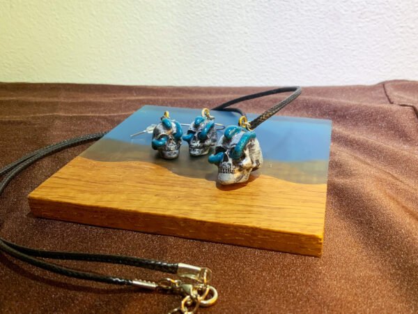 Skull Necklace & Earring Set