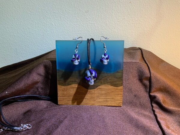 Skull Necklace & Earring Set