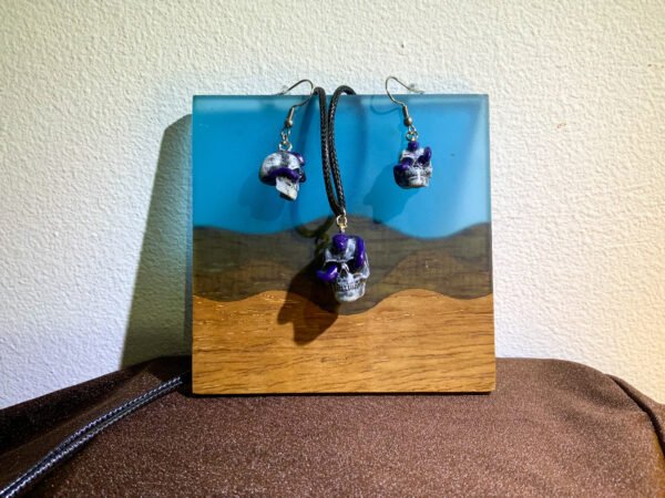 Skull Necklace & Earring Set