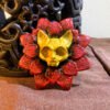 Cat Skull Mandala Pin