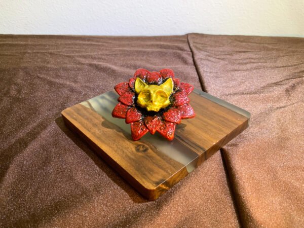 Cat Skull Mandala Pin