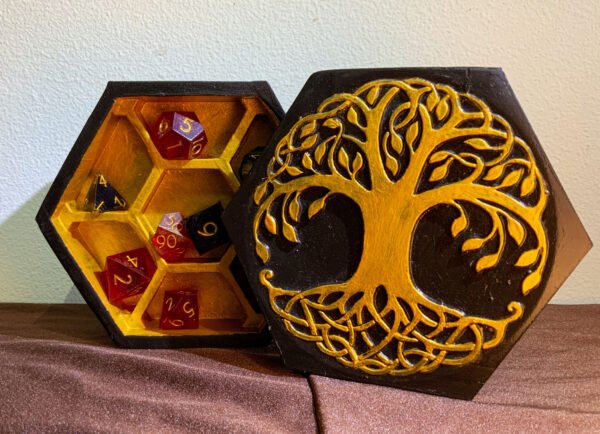 Golden Dice Holder