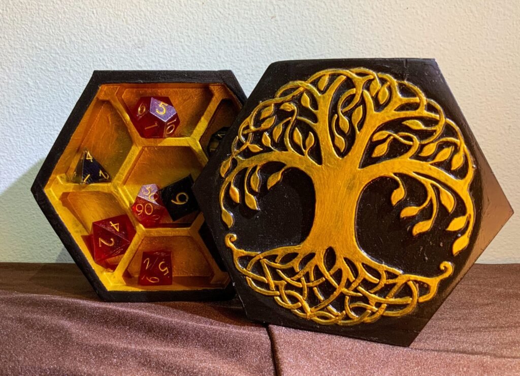 Golden Dice Holder
