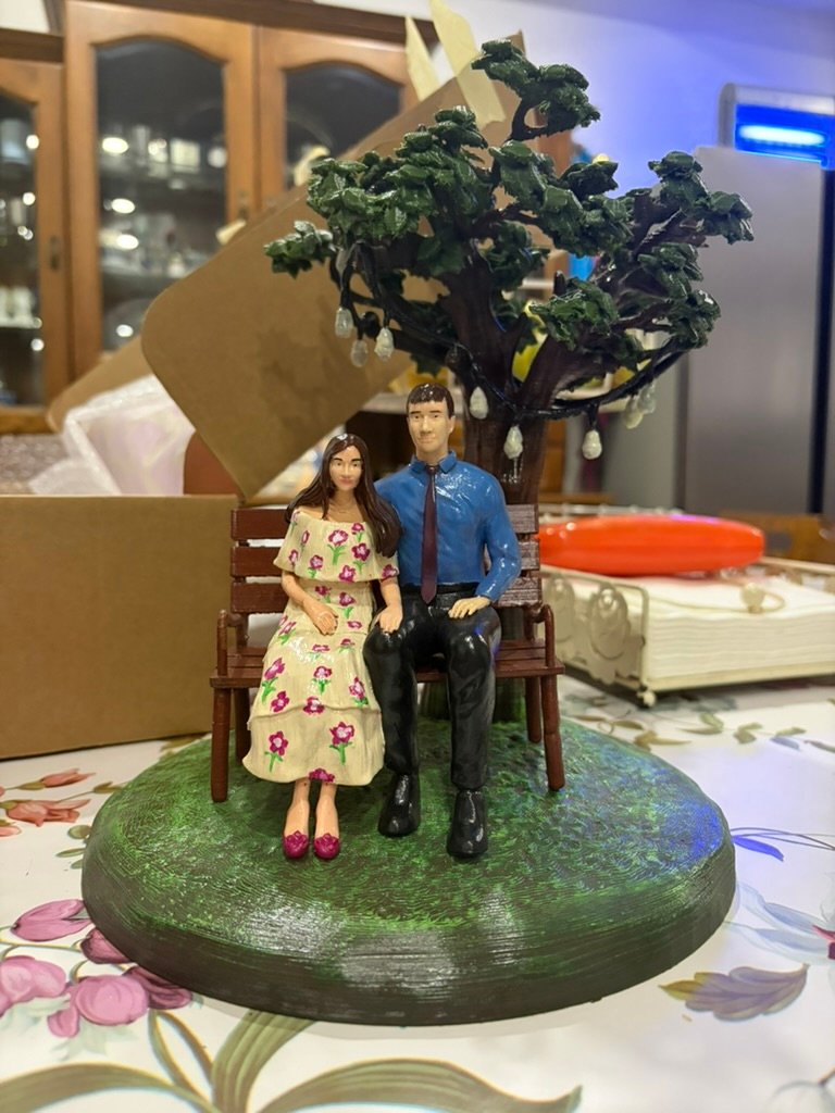 A&K Wedding Statue view 2