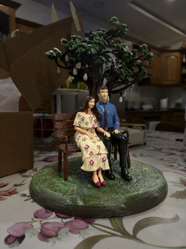 A&K Wedding Statue